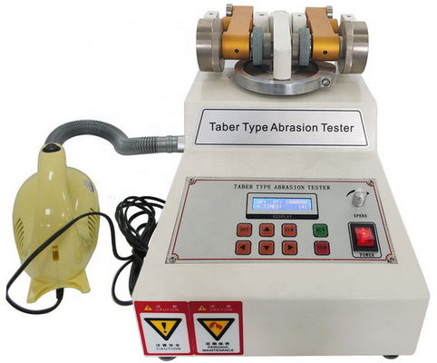 ประเทศจีน เครื่องทดสอบ Taber ความต้านทานการสึกหรอของจอแสดงผลดิจิตอลสำหรับการทดสอบยางผ้าหนัง ISO9352 ผู้ผลิต