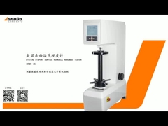 เครื่องทดสอบความแข็ง Rockwell แบบผิวเผินกำลังโหลดจอแสดงผลดิจิตอลแบบใช้มอเตอร์พร้อมเครื่องพิมพ์ขนาดเล็ก