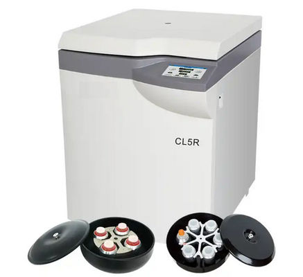CL5R ความเร็วต่ํา 5000 รอบ / นาที ห้องทดลองเย็นเซ็นทริฟิวเจอร์กับหมุนหมุน 6x500ml