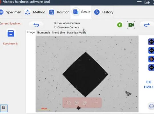 เครื่องทดสอบความแข็งวิคเกอร์สอัตโนมัติอัจฉริยะ iqualitrol SCV-5XYZ แรงสูงสุด 10Kgf